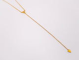 Gilded Triangle Delight Necklace