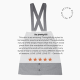 Parker Pinafore Skirt – 2-in-1 Skirt & Pinafore for Kids