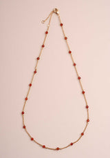 Necklace Dilara Stone Nec Red-Agathe