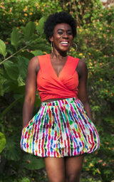 Kande Cove Wrap Top - White