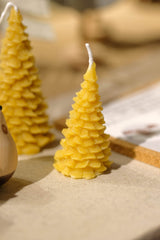 Beeswax Candle - Christmas Tree 12cm