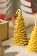 Beeswax Candle - Christmas Tree 9cm