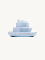 Seashell Silicone Plate With Suction - Blue|Baby Plate