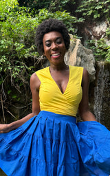 Kande Cove Wrap Top - Green