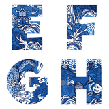 TOTE BAG: Chinoiserie Alphabet (A-Z)