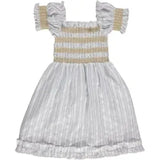 Smocked girl summer dress