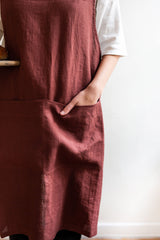 AmourLinen Linen aprons Pinafore linen apron Linen Apron | AmourLinen | Pinafore Linen Apron