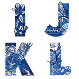 TOTE BAG: Chinoiserie Alphabet (A-Z)