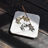 Incense Holder - Silver (Iori Leaf)