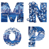 TOTE BAG: Chinoiserie Alphabet (A-Z)