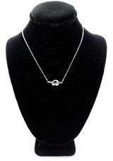 Eternal Knot Silver Necklace –Luxury Silver Pendant Necklace for Women