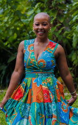 Kande Cove Wrap Top - Green