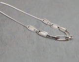 Silver Serenity Chain Necklace – Luxury Silver Statement Necklace