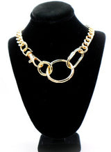 Golden Chain Cascade Necklace – Luxury Gold Statement Necklace