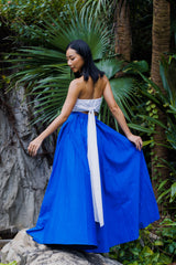 Sange Slit Maxi Skirt - Green