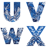 TOTE BAG: Chinoiserie Alphabet (A-Z)