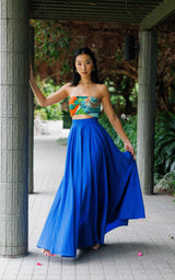 Assinie Sway Flared Maxi Skirt - Yellow