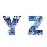 TOTE BAG: Chinoiserie Alphabet (A-Z)