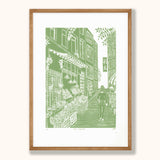 COULEUR AUBE PRINT: Fruit Market Linoprint (available in 4 colours)