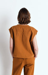 Gilet Ryg16b Cannelle