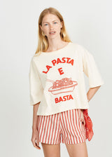 Tshirt Femme Pasta E Ba Ecru-12