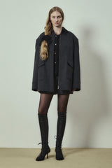 Jacket Button Pocket J Charcoal