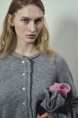 Cardigan Cashmere Fri Car Gray