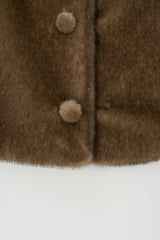 Jacket Eco Fur Jacket Brown