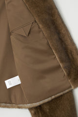 Jacket Eco Fur Jacket Brown