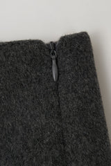 Skirt Flower Embe Mini Dark-Gray