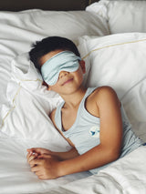 Just Peachy Kids Silk Sleep Mask - Riviera Blue | Cloth Diapers | Just Peachy
