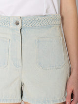 Denim Shorts 20psasha Light-Blue-Denim