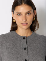 Cardigan 21mycherry Grey-Melange