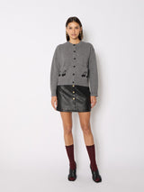 Cardigan 21mycherry Grey-Melange