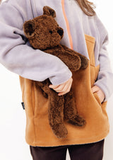 Organic cotton toy Bear is handmade without any harmful chemicals and filled with corn fiber and fruit seeds. It is the best present for babies and kids.