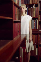 Brigit 连衣裙(白色和米色)