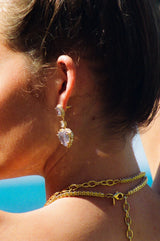 Earring Cinderella Pink-Gold