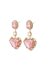 Earring Cinderella Pink-Gold