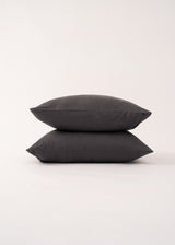 AmourLinen Linen pillowcases Linen pillowcase in Charcoal Linen pillowcase in Charcoal