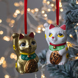 HANGING DECORATION: Lucky Cat Gold