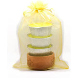 Citronella Candle Set (1 Clay Pot + 3 Refills)