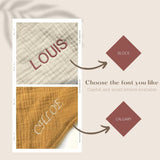 Burgundy Muslin Swaddle Blanket