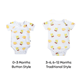 Organic Cotton Baby Onesie - Lemon Tea + Egg Tart