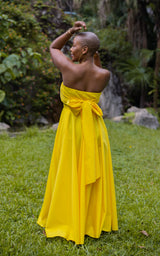 Sange Slit Maxi Skirt - Watercolor