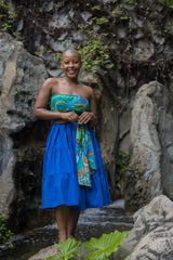 Tanji Tide Tiered Midi Skirt - Yellow