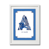 PERSONALISED PRINT: Chinoiserie Alphabet / Numbers (A-Z - 0-9)