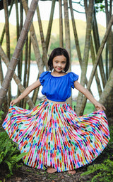 Maracas Tide Tiered Maxi Skirt