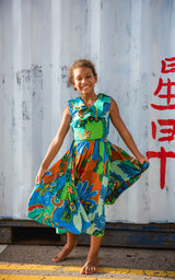 Maracas Tide Tiered Maxi Skirt