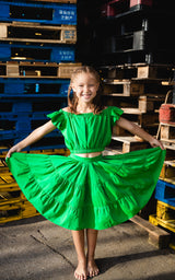 Maracas Tide Tiered Midi Skirt