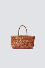 Tote Bag Mini Flat Gora Tan-Black-Edges